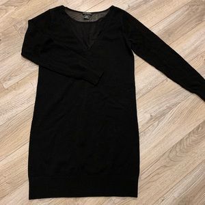 Little black sweater dress